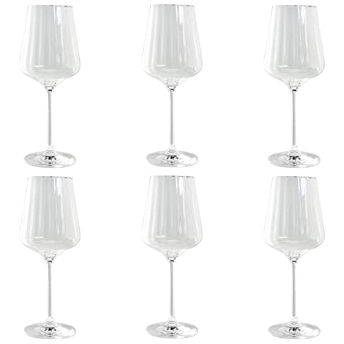 Livellara MILANO Wasserglas 390 ml Glas, 6er-Set, Detail- und Buntglas, transparent, Kollektion: Renaissance, 72015004 von Livellara MILANO