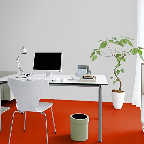 livingfloor® PVC Bodenbelag Fotohintergrund Einfarbig Uni Rot 2m Breite, Länge variabel Meterware, Größe:5.00x2.00 m von Living Floor