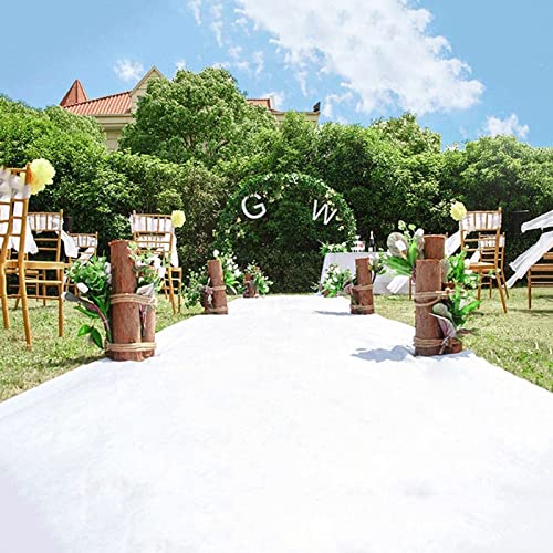Hochzeits-Gang-Läufer Weißer Läufer-Teppich für die Braut 3FTx30FT Event-Zeremonie-Gehweg-Teppich 2mm Polyester-rutschfeste Landebahn-Teppich-Matte für Dekorationen Indoor Outdoor Beach ( Size : 1.5x1 von Liyadolaam