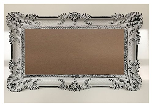 Lnxp Bilderrahmen Rahmen Weiß Schwarz Dualcolor 96x57cm Hochzeitsrahmen Fotorahmen Antik Barock Rokoko Repro Shabby Chic RENAISSANCE JUGENDSTIL RETRO DESIGN LUXURIÖS PRUNKVOLL 75R von Lnxp