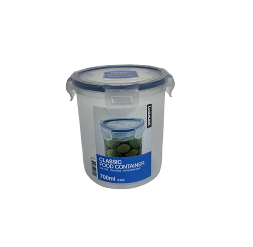 LocknLock PP Classic Frischhaltedose, 700ml, Ø 114 x 117 mm, 100 % luft- und wasserdicht, Cleveres Verschluss-System, Vorratsdose für Kühlschrank & Gefrierfach von LocknLock