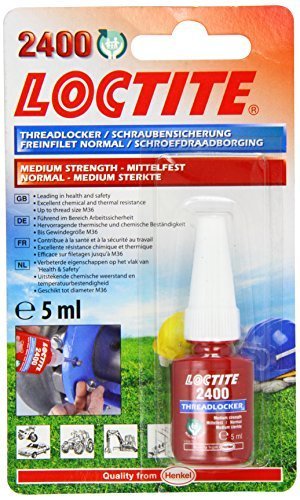 LOCTITE 1960969 2400 Strength Thread Locker, 5 ml, Medium by Loctite von Loctite