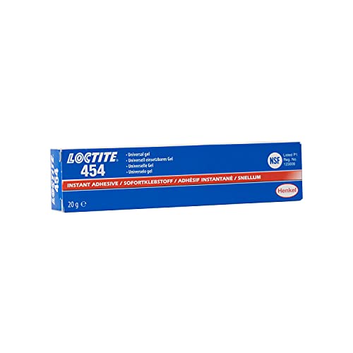 LOCTITE 454, universell einsetzbares Sekundenkleber-Gel, hochfester Kleber für anspruchsvolle Verklebungen, tropffreier Cyanacrylat-Sekundenkleber für viele Materialien, 1x20g von Loctite