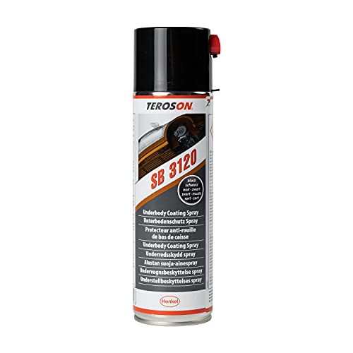 TEROSON SB 3120, Unterbodenschutz Spray für die Karosseriereparatur, auf Basis von Kautschuk & Harz, als Schutzbelag ergänzt der Unterbodenschutz Auto-Reparaturen, 1x500ml von Loctite