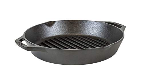 Lodge L10GPL Grillpfanne mit zwei Griffen, Gusseisen, 30,5 cm, Schwarz von Lodge