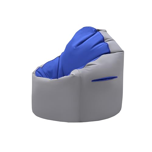 Loft 25 Sitzsack Sessel für Erwachsene mit Rückenlehne | wasserfester Gaming Sitzsack für Innen Außenbereich im Wohnzimmer | Ergonomisches Design zur Unterstützung der Körperhaltung (Blau) von Loft 25