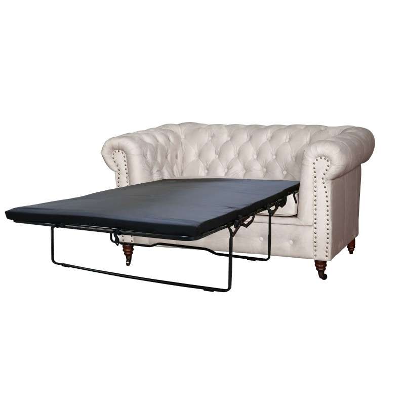 RIFREDI 2-Sitzer-Sofa mit Schlaffunktion im Chesterfield-Stil - Stoffauswahlm... von LoftMarkt