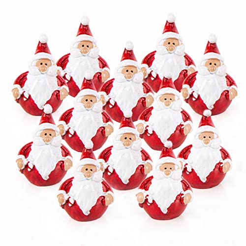 Logbuch-Verlag 12 Mini Nikolaus Figuren kleines Geschenk Weihnachtsmann rot weiß 4 cm Kleinigkeit Weihnachten Kunden Mitarbeiter Give-Away von Logbuch-Verlag