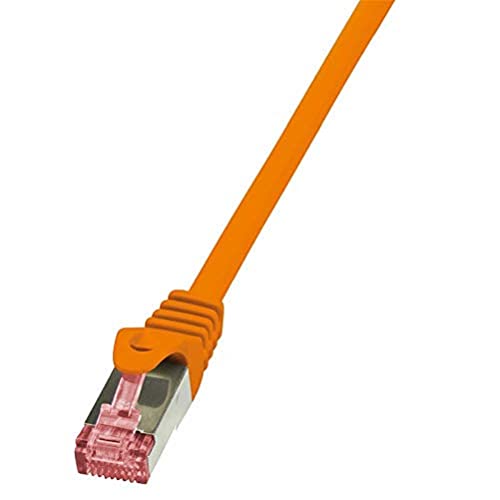 LogiLink CQ2058S CAT6 S/FTP Patch Kabel PrimeLine AWG27 PIMF LSZH orange 2,00m, 3 Stück von Logilink
