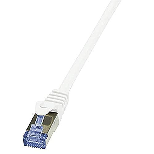 LogiLink CQ3051S CAT6A S/FTP Patch Kabel PrimeLine AWG26 PIMF LSZH weiß 2,00m, 2.0 m von Logilink