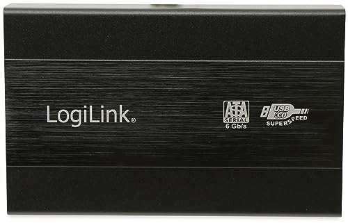 LogiLink UA0115 USB 3.0 Festplattenbox für 2,5 Zoll SATA Festplatte, Schwarz von Logilink