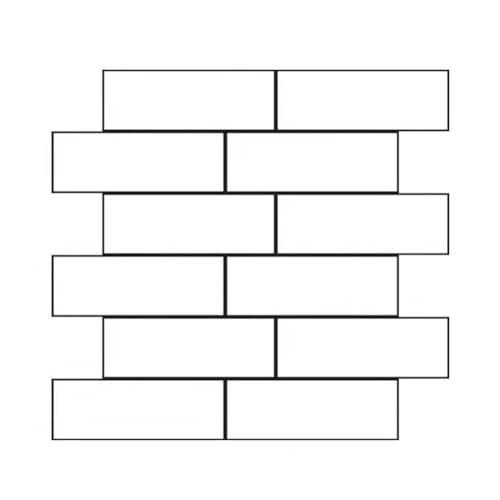 10 Stück Ziegelfliesenaufkleber, 30,5 x 30,5 cm, selbstklebende Wandfliesen, 3 mm dicke Ziegeltapete, 3D-Ziegelwandpaneele, abziehen und aufkleben, U-Bahn-Fliesen-Rückwand, wasserdichtes Mauerwerk für von Lokatall