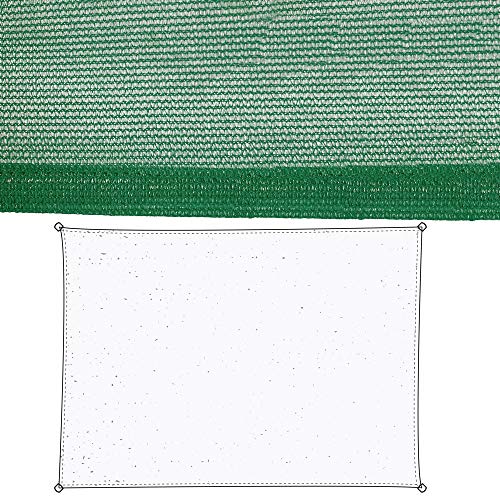LOLAhome Sonnensegel, rechteckig, Grün, aus Faser, 3,5 x 5 m von LOLAhome