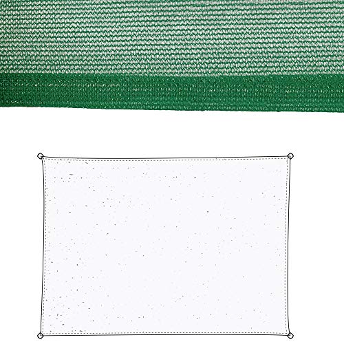 Sonnensegel, rechteckig, Grün, aus HDPE-Fasern, 300 x 400 cm von LOLAhome