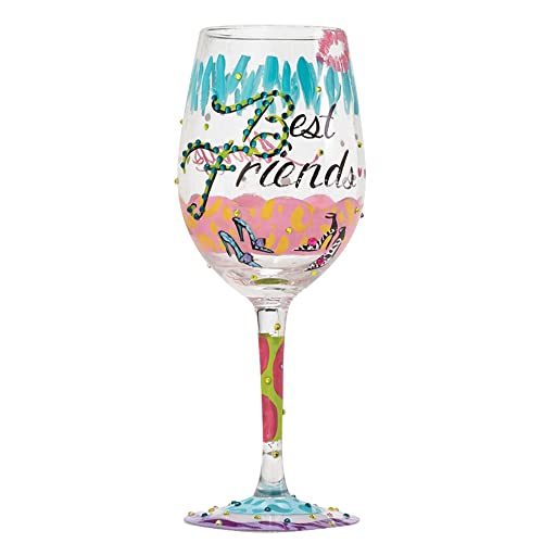 Lolita Best Friends Always Wine Glass von Enesco