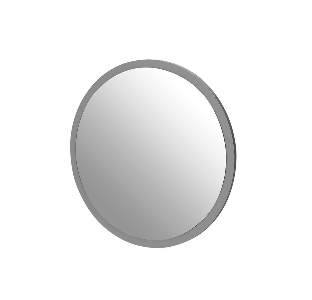 Lomadox Wandspiegel JASLO-80, Flur Garderobe Spiegel Garderobenspiegel rund grau 60 cm von Lomadox