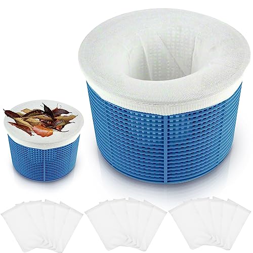 15 Stück Pool Skimmer Socken, Filter Skimmer Pool, Pool Skimmer Netz, Skimmer Socken, Pool socken Skimmer, Schwimmbad Pool Zubehör für Schlacken, Blätter, Abschaum, Insekten, Pollen von Lonimia