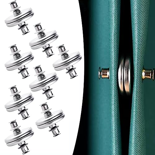 Magnete Für Vorhänge, Magnetischer Verschluss, Magnetische Raffhalter, Magnetischer Vorhang, Vorhangzubehör, Duschvorhangmagnete zum, für Füllen der Lichtlücke im Vorhang (8) von Lonimia