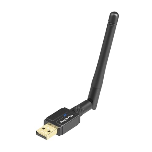 Bluetooth Adapter für PC 5.3, USB Bluetooth Adapter Dongle, USB EDR Bluetooth Wireless Senderempfänger für Desktop, Laptop, PC, Headset, Tastatur, Maus, Bluetooth Stereo, mit Windows 11/10/8.1/7 von Lonnalee