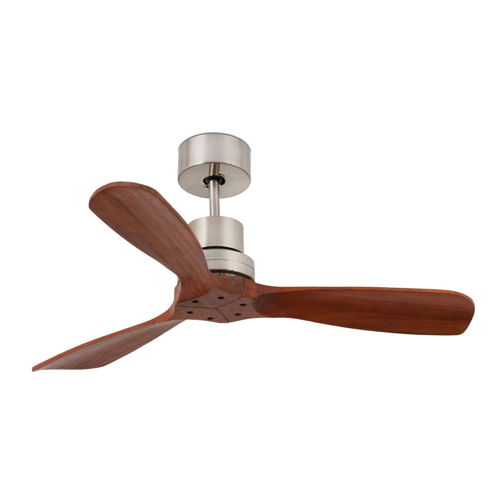 Deckenventilator Mini Lantau mit Walnußholz von FARO BARCELONA