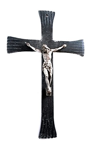 Lorenz Ferart 6057 Kruzifix, Schmiedeeisen, schwarz Farbverlauf Silber von Lorenz Ferart