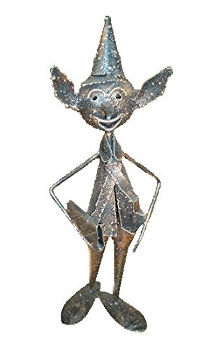 Lorenz Ferart 6226.0 Pinocchio-Figur, Schmiedeeisen, Gestell schwarz Hand, Silber von Lorenz Ferart