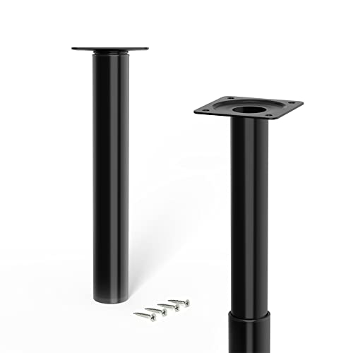 LouMaxx Möbelfüße schwarz Ø 30mm - höhenverstellbare Füsse für Möbel 210–350 mm – Füße für Möbel belastbar bis 30 kg – 4er Set Möbelfüsse schwarz inkl. Schrauben von LouMaxx