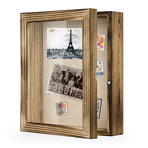 Love-KANKEI 3D Bilderrahmen Holz Shadow Box Objektrahmen zum Befüllen Geschenk für Familie Freunde usw. (Braun, 20 x 25 cm) von Love-KANKEI