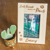 Personalisierte "Beste Freunde Sind Diejenigen Mit Pfoten' Katze Hund Fotorahmen Geschenk Für Papa/Vatertag Haustiere Familie Furbaby Man's von LovebyLaser