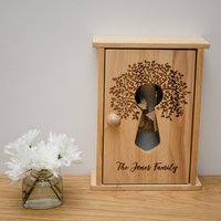 Personalisierter Stammbaum Schlüssel Schrank Holz Graviert Perfektes Geschenk Als Einweihungsgeschenk Neues Zuhause Heirat Schlüsselloch Schloss von LovebyLaser