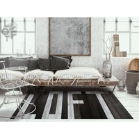 Loft Schreibtisch Linoleum Teppich, Braune Vinyl Bodenmatte, Grauer Holz Bereich Teppiche Und Matten, Kinderzimmer Teppich von LovftWave