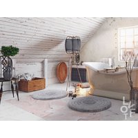 Rosa Romantik Linoleum Teppich, Vinyl Bodenmatte, Weißer Marmor Badematte, Wohnzimmer Teppiche Und Matten von LovftWave