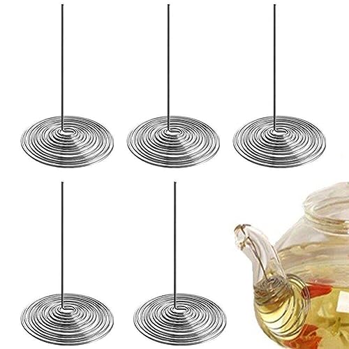 5pcs -teekannenfilter Edelstahl Filter -ausgüsse Federsisten Küchenwerkzeug Für Losen Tee von Lpitoy