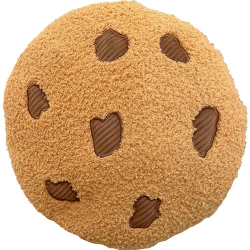 Halloween Cookie Pillow Plush Food Shaped Pillow Round Soft 3d Funny Pillows Novelty Stuffed Throw Pillows Seat Cushion for Couch Sofa Halloween-Cookie-Kissen, weiches, rundes Plüschkissen in Form von Lpitoy