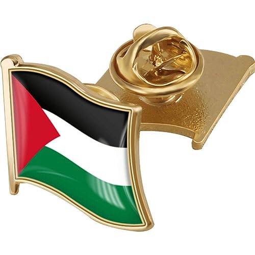 Lpitoy Palästina Flagge Revers Pin Badge National Country Flagge Button Revers Pin Kostenlos Palästina National Emaille Pin Für Männer Frauen von Lpitoy