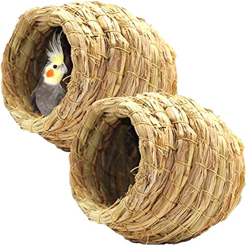 Lpitoy Vögel Nest Nest Birds Käfig Natürliche Stroh Handgefertigte Tauben Papiere Haustier Vögel Haus Schlafzimmer Zucht Nest Tiervögel Lieferungen 12 cm von Lpitoy