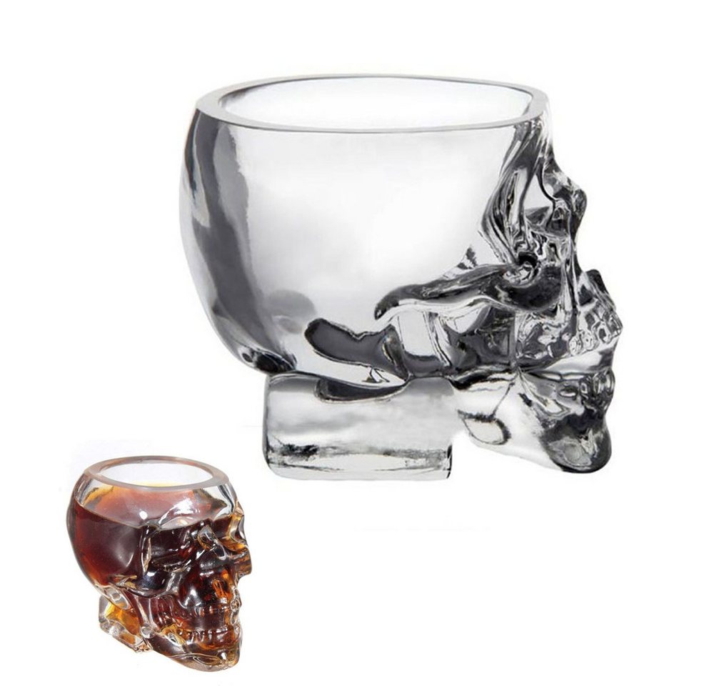 Lubgitsr Schnapsglas Totenkopf-Weinglas,Totenkopf-Glasbecher,lustige große Gläser,Trinkglas von Lubgitsr
