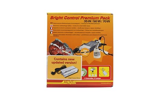 Lucky Reptile Bright Control Premium Pack - Multiwatt-Vorschaltgerät mit Fassung für Metalldampflampen - Elektronisches Vorschaltgerät für Bright Sun Lampen - Zubehör Terrarium - 35 / 50 / 70 Watt von Lucky Reptile