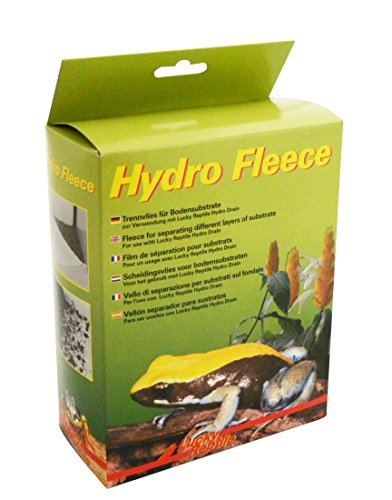Lucky Reptile Hydro Fleece 100x50 cm - in Kombination mit Hydro Drain Drainageschicht für Terrarien und Hydrokulturen – universell einsetzbar für alle Terrariengrößen von Lucky Reptile