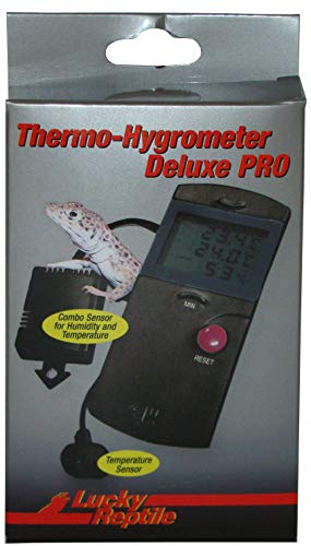 Lucky Reptile LTH-34 Thermometer und Hygrometer Deluxe Pro, elektronisch mit Fernfühlern von Lucky Reptile
