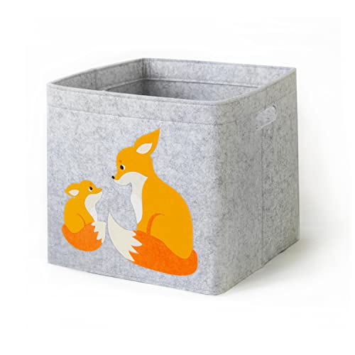 Aufbewahrungsbox Kinderzimmer/Spielzeugkorb LuckySign-Care (Fuchs) von Lucky Sign