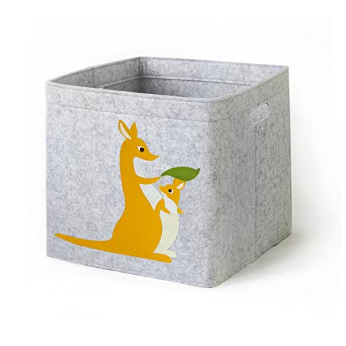 Aufbewahrungskorb Kinder Zimmer/Spielzeug Korb LuckySign-Care (Känguru) von Lucky Sign