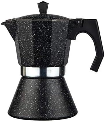 Luckyberg Esspressokocher, Moka, Express| Espressomaschine, von 6 bis 12 Tassen, Camping Kaffeekocher mit Dichtung; Espressokanne/Mokkakanne. (6 Tassen) von Luckyberg