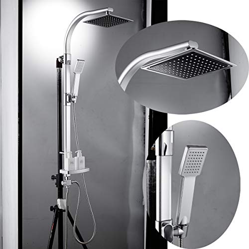 Duscharmatur Duschsystem Regendusche Duschset mit Handbrause Duschset mit Überkopfbrause Brauseset Duschstange Duschsäule von Lucn