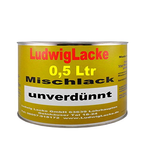 Ludwig Lacke 500 ml unverdünnter Autolack für Mitsubishi Hannover Green, Metallic, G31 Bj.90-00 von Ludwiglacke