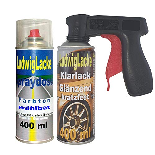 LudwigLacke Spray Set für Mercedes Jaspisblau 5345 + Griff von Ludwiglacke