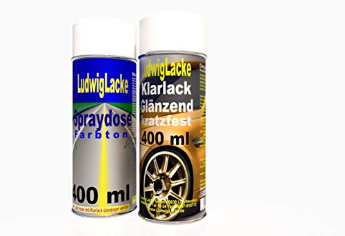 Ludwiglacke Polarsilber 9761 im Spray mit Klarlack kompatibel für Mercedes von Ludwiglacke
