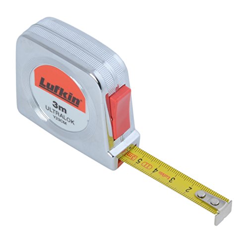 Lufkin Y23CM (T0060402304) 3m/13mm Ultralok Maßband mit Verchromtes Kunststoffgehäuse von Lufkin