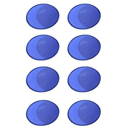 Lukasz 8X Faltbare Runde Fächer Blau Durchmesser ca. 25cm mit Aufbewahrungstasche von Lukasz