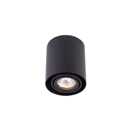 LED Aufbauleuchte, LED Aufbauspot, Aufbaustrahler GU10, Aluminium Schwarz Rund Schwenkbar 90mm x 100mm von LumenTEC